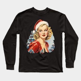 Vintage Mrs Claus Long Sleeve T-Shirt